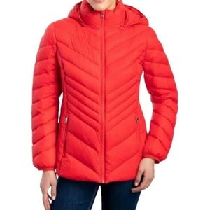 London Fog Red Puffer Coat